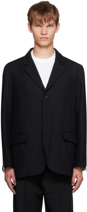 UNDERCOVER Black Zip Blazer