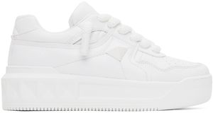 Valentino Garavani White One Stud XL Nappa Leather Sneakers