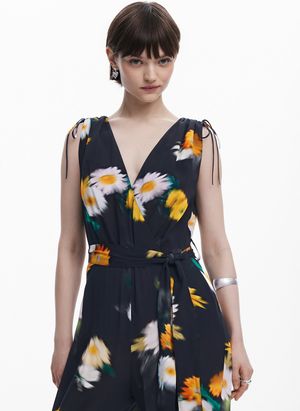 Desigual - Combinaison Col V - Taille XL - Noir
