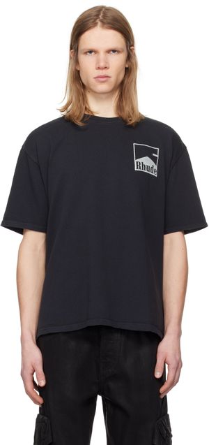 Rhude Black Chevron T-shirt