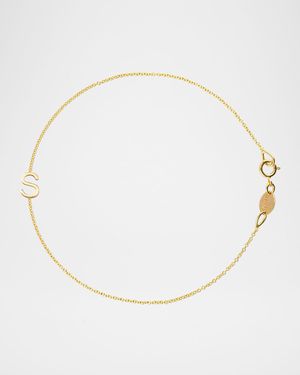 14k Yellow Gold Letter Bracelet
