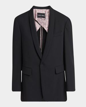 Stretch Wool Relaxed Blazer