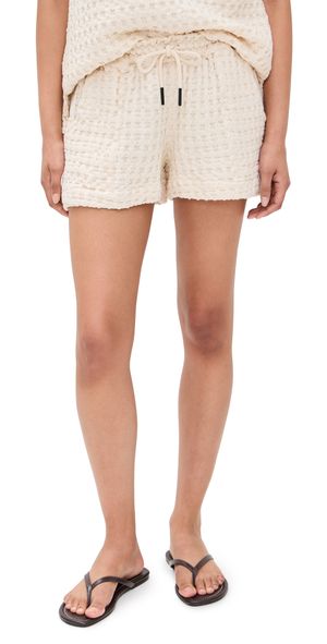 OAS Drizzle Waffle Shorts Ecru S