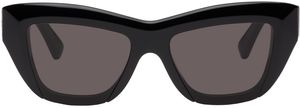Bottega Veneta Black Cat-Eye Sunglasses