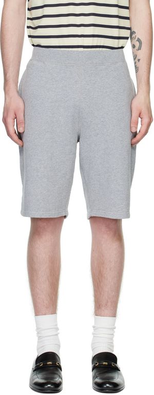 Sunspel Gray Loopback Shorts
