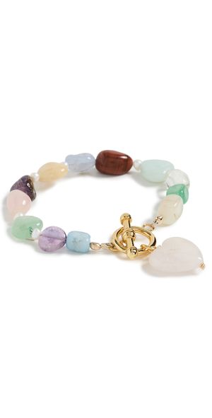 Brinker + Eliza Brooke Bracelet Pastel Gemstone Multi One Size