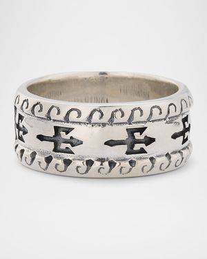 Men's Hydra Sterling Silver Band Ring