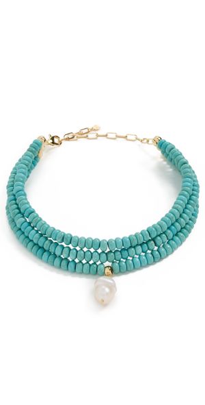 Ettika Marina Layers Turquoise Necklace Turquoise One Size