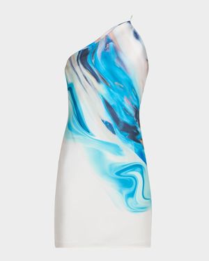 Nova Sleeveless One-Shoulder Mini Dress