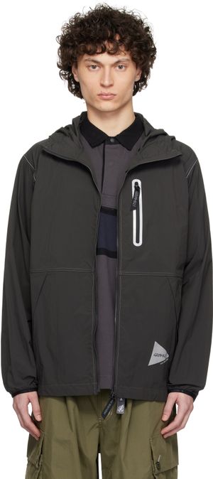 and wander Gray Gramicci Edition Brushed Nylon Jacket