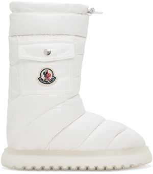 Moncler White Gaia Down Boots
