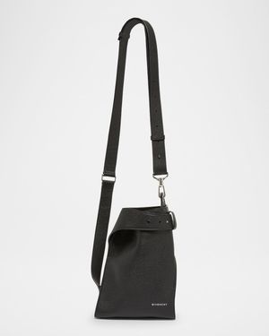 Men's Small Belted Leather Crossbody Bag