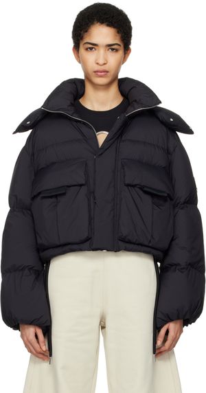 Moncler Genius Blouson Kar noir rembourré en duvet - Moncler x Willow Smith