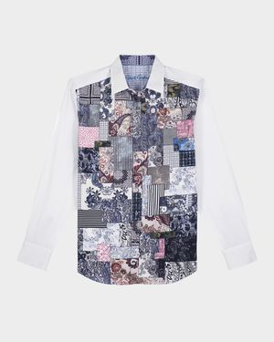 Men's Madeira Patchwork Sport Shirt