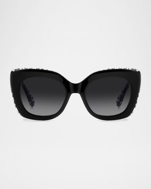 kalie square acetate sunglasses