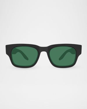 50.5mm Acetate Rectangular Sunglasses