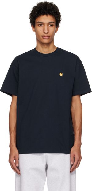 Carhartt Work In Progress Navy Chase T-Shirt
