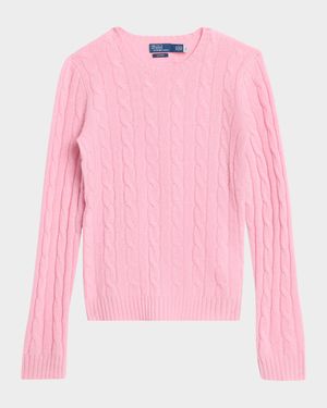 Cable-Knit Crewneck Sweater