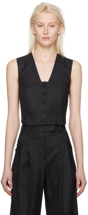by Malene Birger Black Bettas Waistcoat