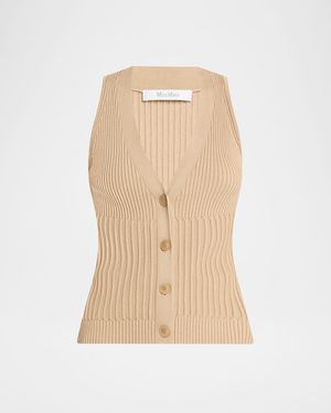 Bimba Ribbed Knit Vest