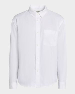 Men's Button-Collar Cotton Oxford Sport Shirt