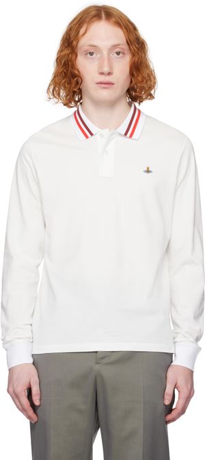 Vivienne Westwood White Long Sleeve Polo