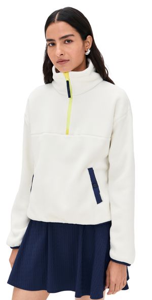 RLX Ralph Lauren Fleece Mock Neck 1/2 Zip Pullover White XL