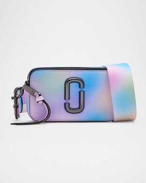 Snapshot Airbrush Leather Crossbody Bag