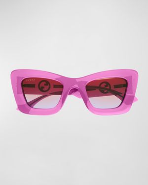 GG Plastic Cat-Eye Sunglasses