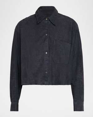 Little Big Joe Suede Button-Front Shirt