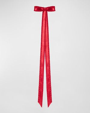 Mabel Pleated Bow Barrette