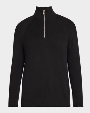 Men's Cotton Rib Half-Zip Sweater