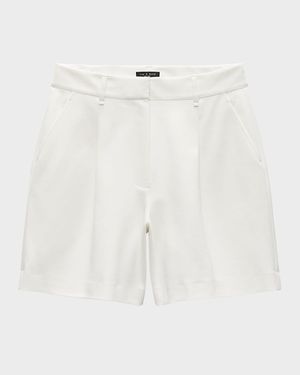 Irina Mid-Rise Tailored Shorts