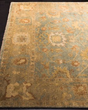 Vegetable Vine Oushak Rug, 8' x 10'