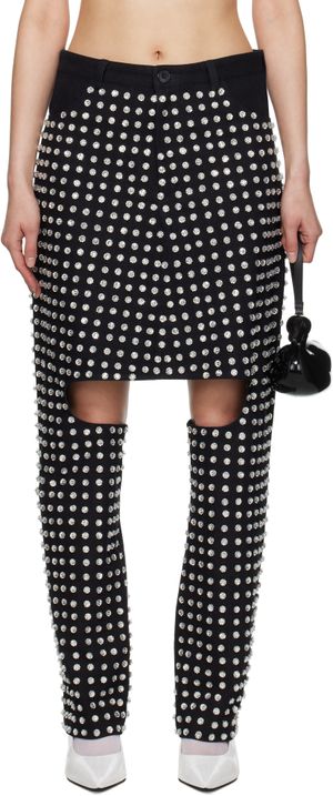 Ashley Williams Black Crystal Marley Jeans