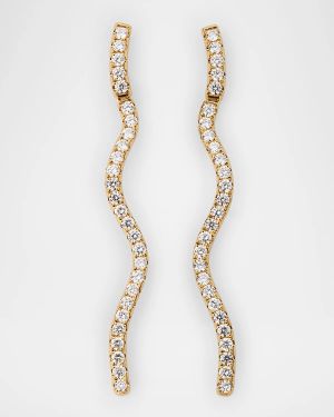 18K Yellow Gold Rio Diamond Drop Earrings