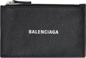 Balenciaga Black Cash Long Coin Card Holder