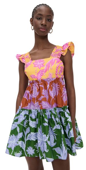 FARM Rio Tropical Swing Mix Mini Dress Tropical Swing Mix S