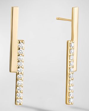 Flawless Edge Linear Earrings, 26mm
