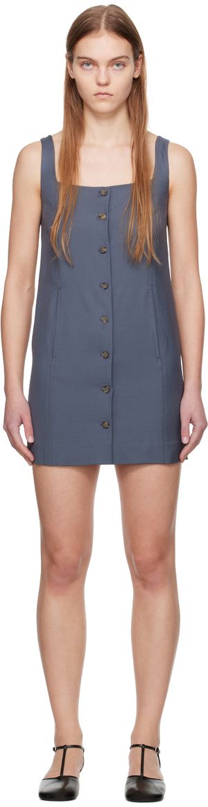 Loulou Studio Robe courte Idon grise