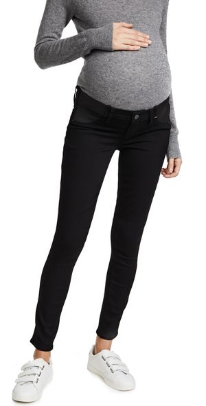 PAIGE Transcend Verdugo Ultra Skinny Maternity Jeans Black Shadow 32