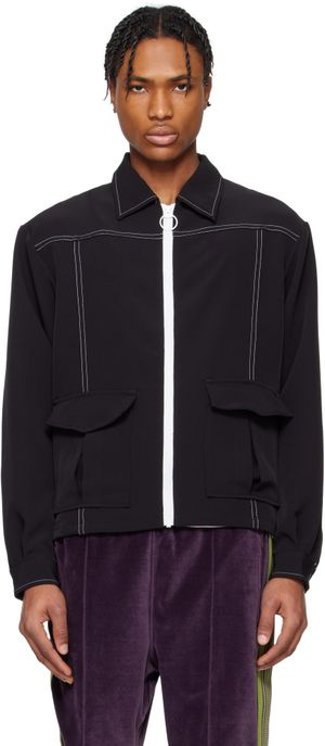 NEEDLES Black Stitched Sport Jacket