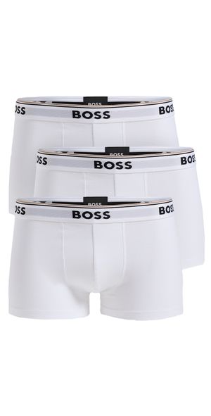 BOSS Stretch Cotton 3 Pack Trunks White L