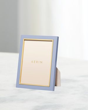 Varda Lacquer Photo Frame, French Blue - 5x7