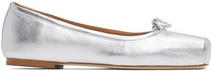 Aeyde Silver Gabriella Ballerina Flats