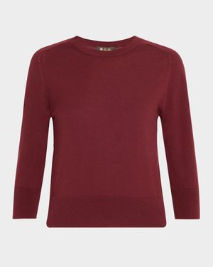 Girocollo Manica Neo Piuma Cashmere Sweater