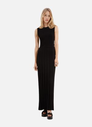 The Kooples - Robe longue en maille - Taille 40 - Noir