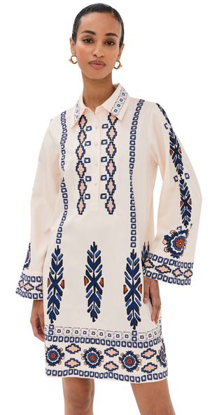 Figue Jamie Dress Medallion Biscotti Beige S