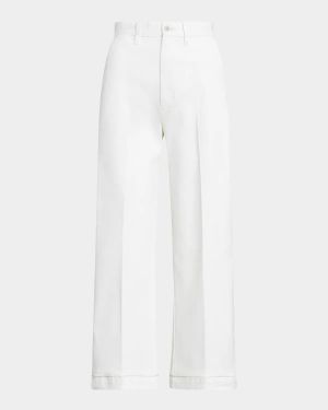 Chino Wide-Leg Pants
