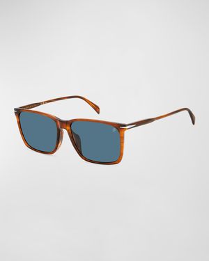 Men's Rectangle Acetate Sunglasses